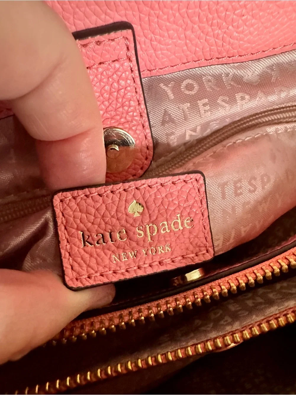 Kate Spade NY Satchel Larchmont Avenue Evangelie Pink Convertible Crossbody Bag